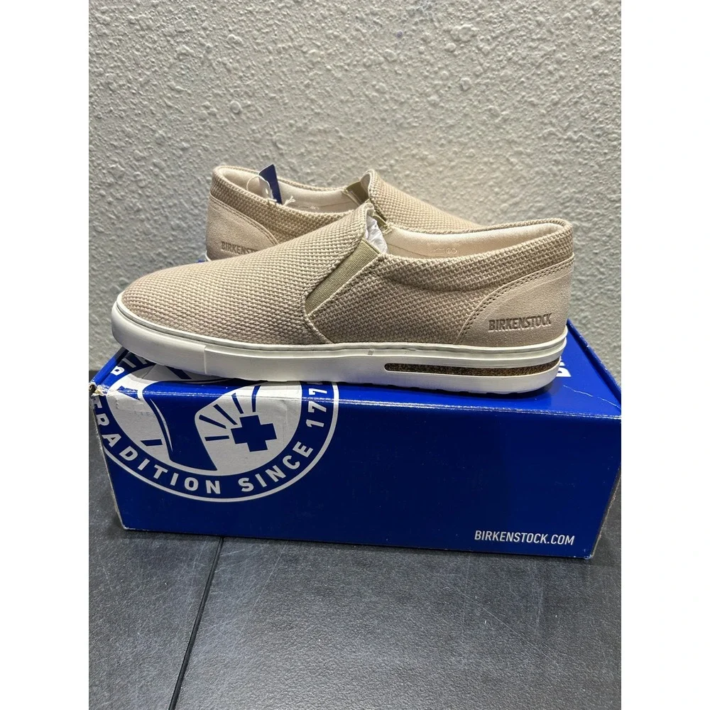 Birkenstock Oswego Textile Suede Sandcastle Beige 40 EU L9 M7 Womens Mens